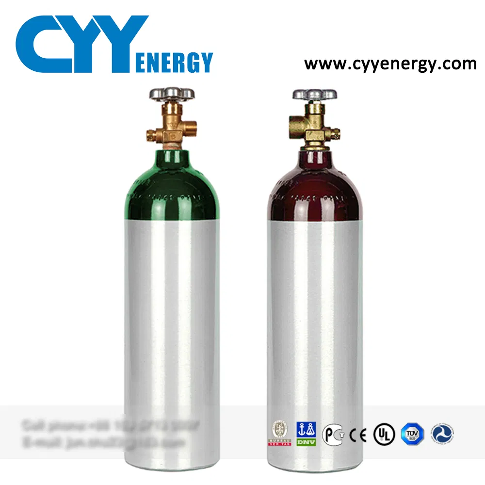 飲料用2LアルミCO2ガスシリンダー